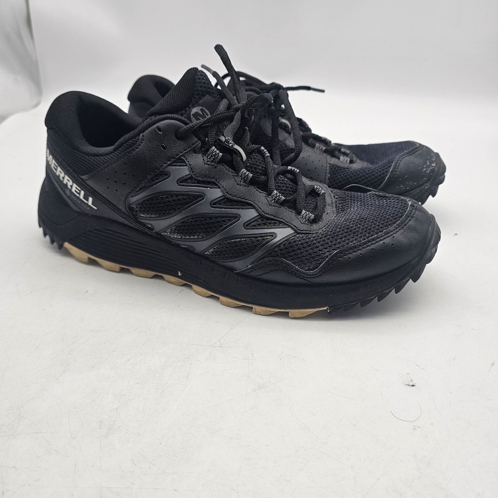 Merrell Shoes Mens Size 10 Black Trail Running Hiking Sneakers J066479